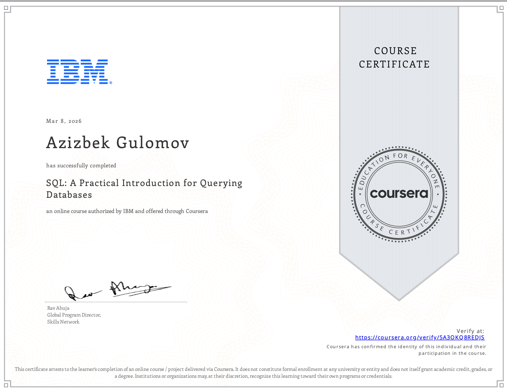 SQL: A Practical Introduction for Querying Databases